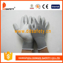 Nylon White PU Gloves, Working Gloves (DPU119)